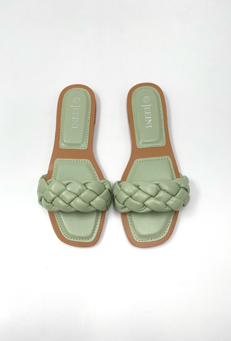 Pantoletten Bubble in Mintgrün, Miina Fashion Onlineshop