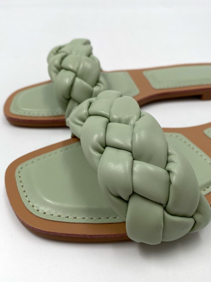 Pantoletten Bubble in Hellgrün, Miina Fashion Onlineshop