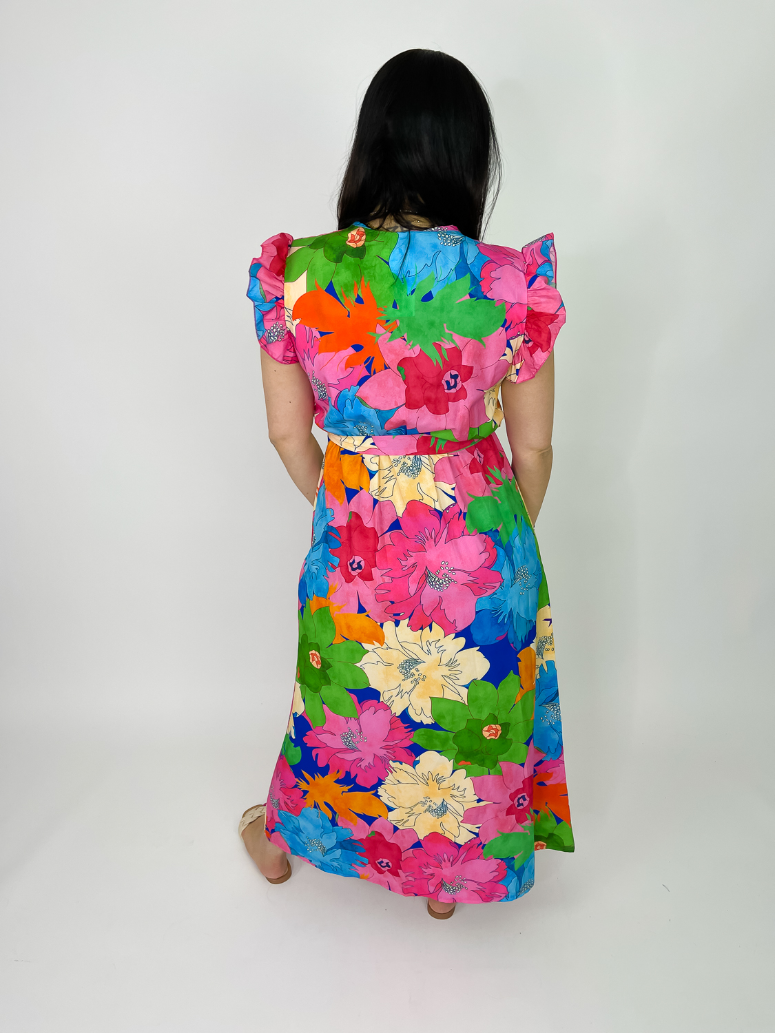Maxikleid in Wickeloptik, Miina Fashion Onlineshop