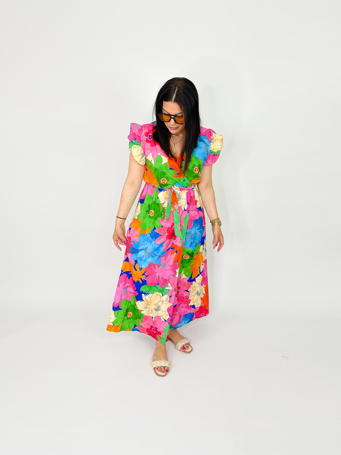 Maxikleid in Wickeloptik, Miina Fashion Onlineshop